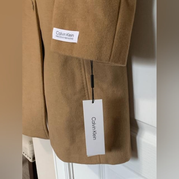 Calvin Klein Womens Classic Cashmere Wool Blend Coat - Picture 6 of 10